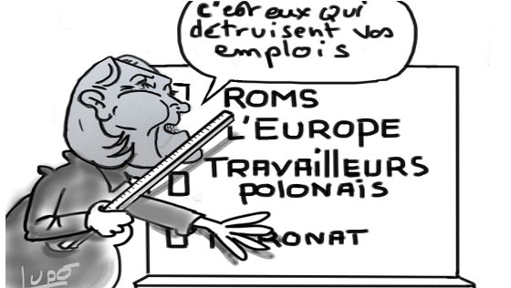 Illustration - RN : fermeté pour les pauvres, servilité envers les riches