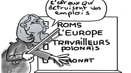 Illustration RN : fermeté pour les pauvres, servilité envers les riches