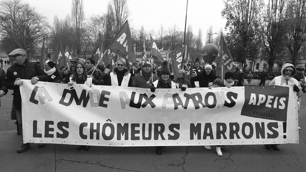 Illustration - “Avec Macron, c’est la pauvreté en marche”