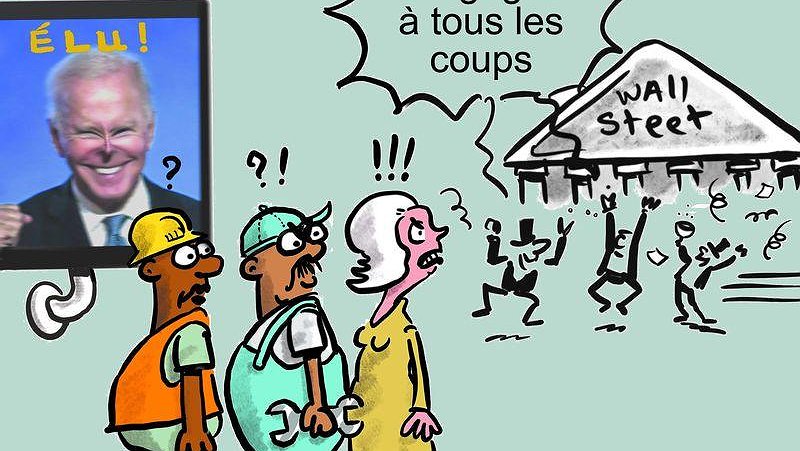 Illustration - Trump battu, les travailleurs n’ont pas gagné