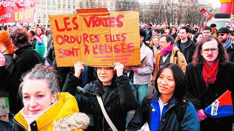 Illustration - “Quand les éboueurs font grève, les orduriers sont indignés” (Jacques Prévert)