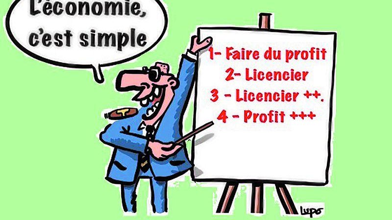 Illustration - face à un patron avide de profit