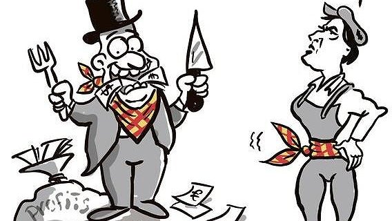 Illustration - l’appétit sans limite du patronat