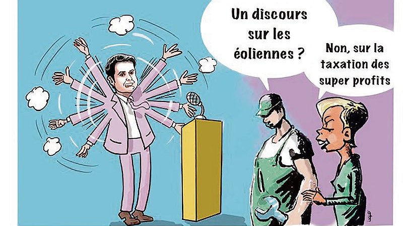 Illustration - taxer les travailleurs, épargner les plus riches