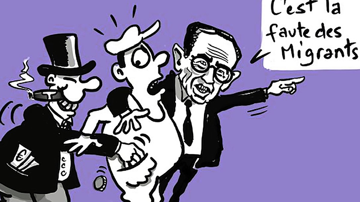 Illustration - ministre de la propagande raciste