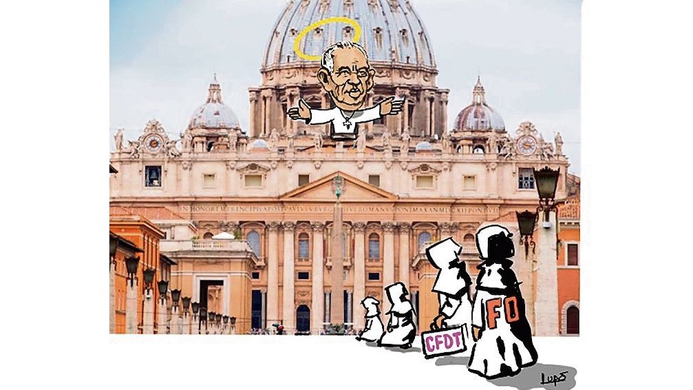 Illustration - la mascarade du conclave