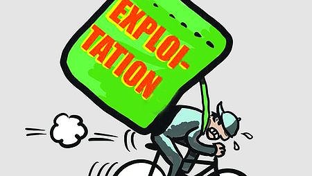 Illustration - pas deliveroo de l’exploitation !