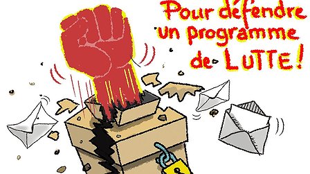 Illustration Radio Wne Les militants de Lutte ouvrière en campagne pour les municipales sur le marché de Mulhouse.