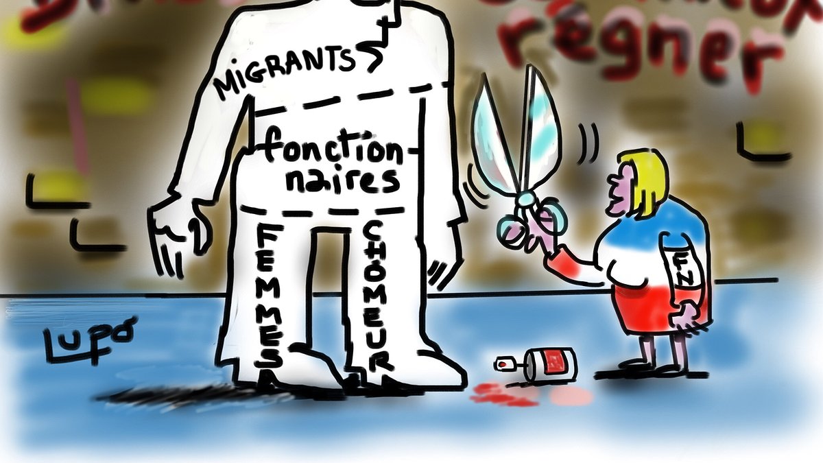 Illustration - Travailleurs français, immigrés, ne nous laissons pas diviser !